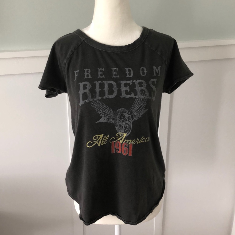 Chaser-Graphic Tee with back cut-outs,XS- like new